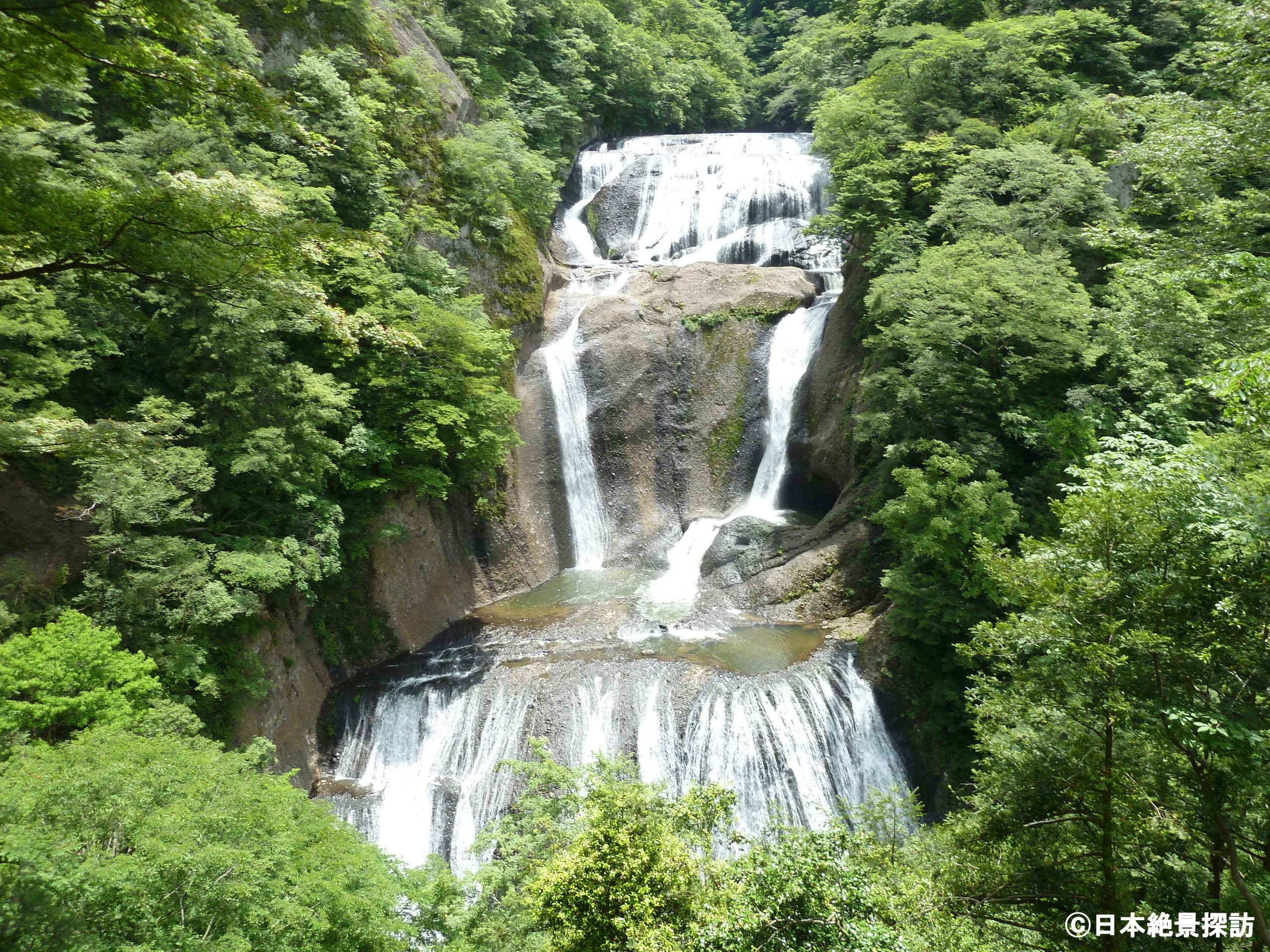 緑に囲まれる袋田の滝（茨城県大子町）
