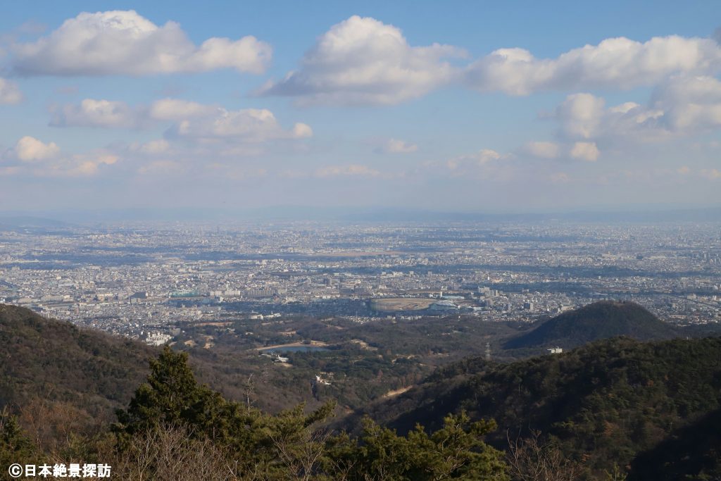 東六甲展望台（兵庫県西宮市）から見る大阪平野