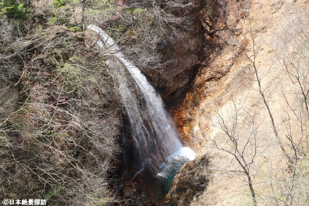 不動沢橋（福島県福島市）・谷底の滝