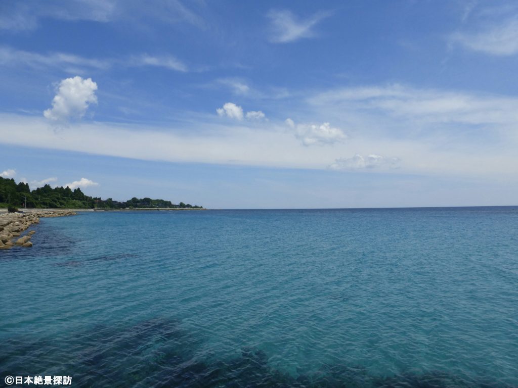 五色ヶ浜海水浴場（石川県能登町）で見る美しい能登の海