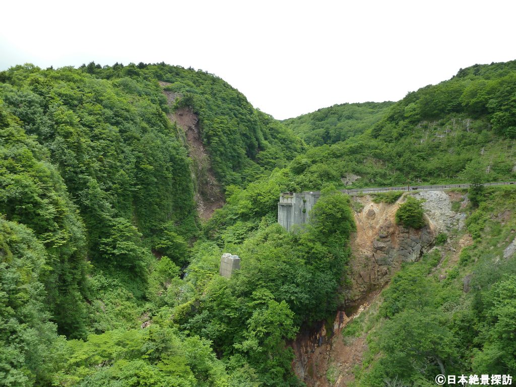 不動沢橋（福島県福島市）・旧橋全景