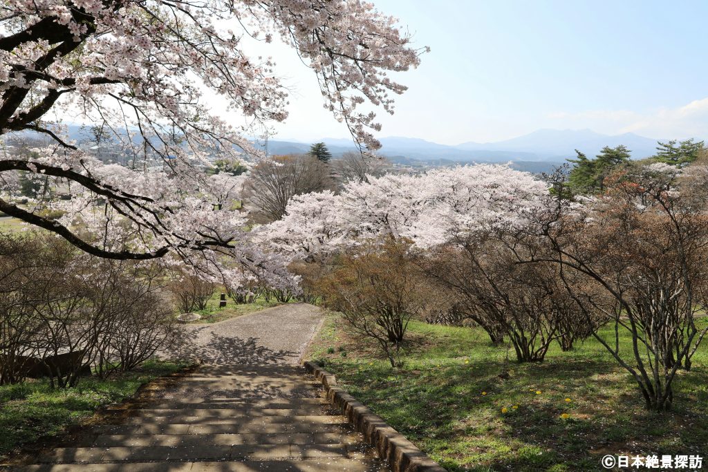 長峰公園（栃木県矢板市）・階段を下る