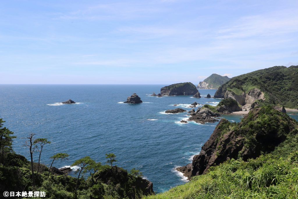 あいあい岬/奥石廊崎（静岡県南伊豆町）からの絶景（広角）