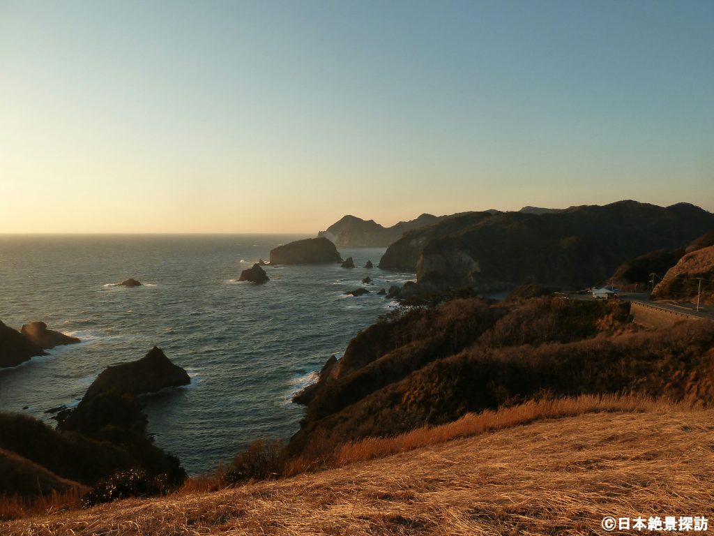 夕焼けのあいあい岬/奥石廊崎（静岡県南伊豆町）