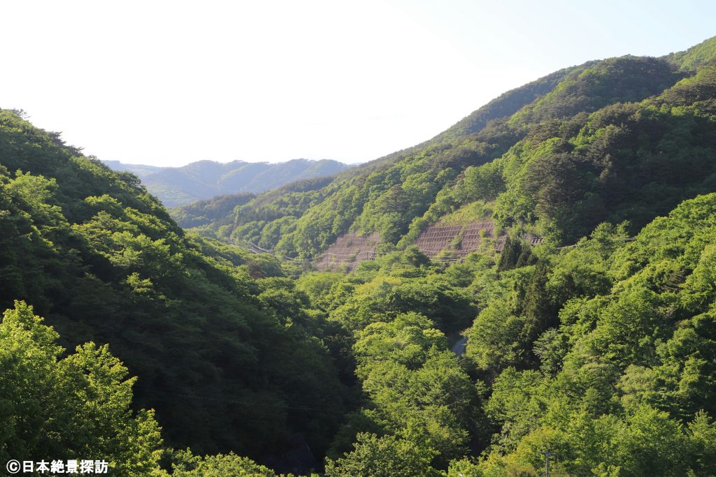 羽鳥ダム（福島県天栄村）・南会津・下郷方面へと流れる鶴沼川