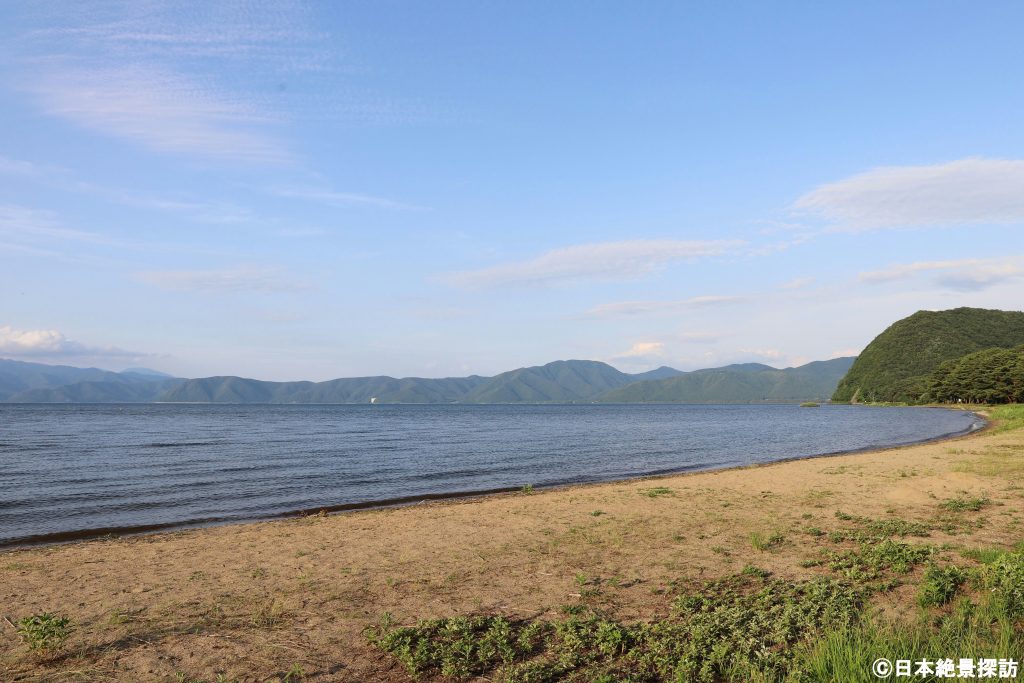 秋山浜（福島県郡山市）のビーチ