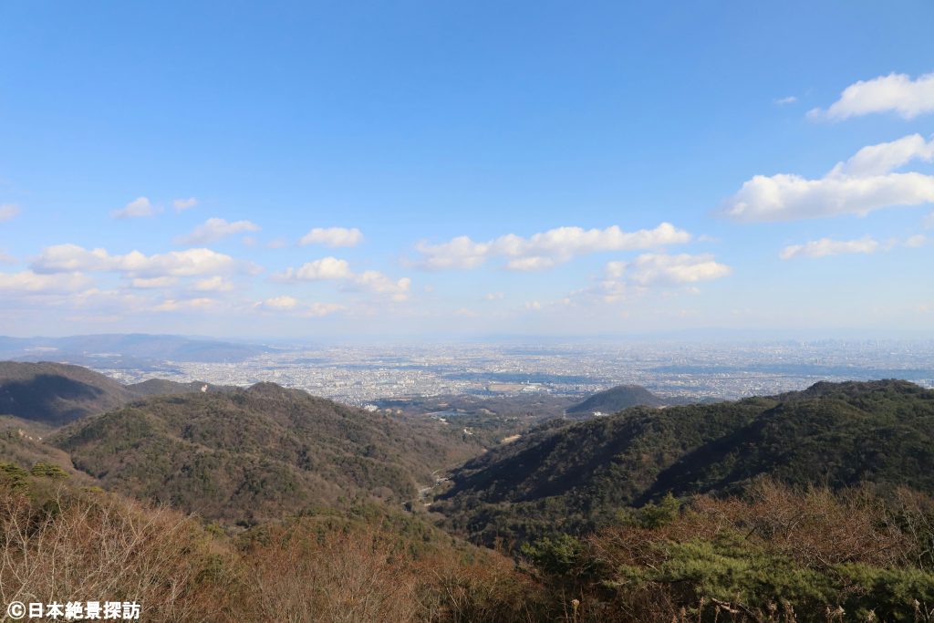 東六甲展望台（兵庫県西宮市）・宝塚・川西方面