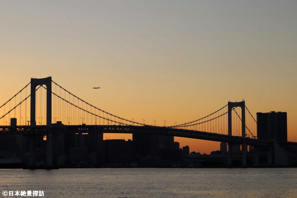 豊洲ぐるり公園（東京都江東区）・レインボーブリッジメインで
