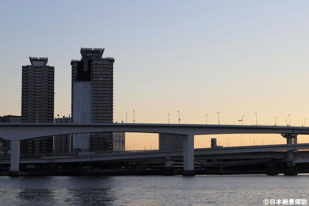 豊洲ぐるり公園（東京都江東区）・ツインタワー（拡大）